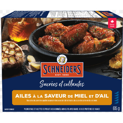 SCHNEIDERS CHICKEN WINGS  CERTAIN VARIETIES 615G 