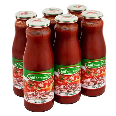 LA SAN MARZANO STRAINED TOMATOES CASE OF 6