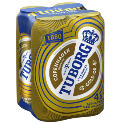 Tuborg Beer 4x475ml