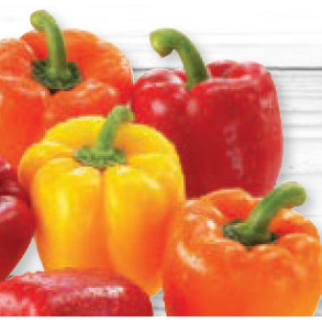 RED, YELLOW OR ORANGE PEPPERS