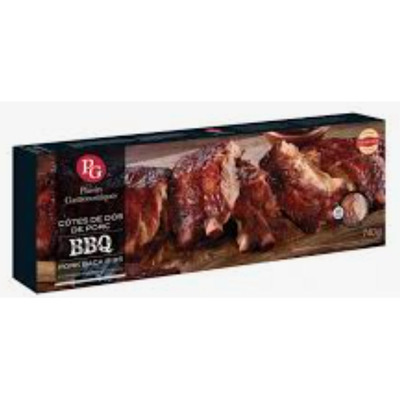 CÔTES DE DOS DE PORC BBQ PG 740G