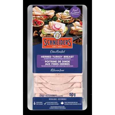 SCHNEIDERS HERBED TURKEY BREAST SLICES 150G