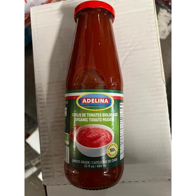 ADELINA ORGANIC TOMATO PASSATA 680ML